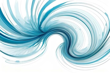 dynamic swirling blue vortex in an abstract composition