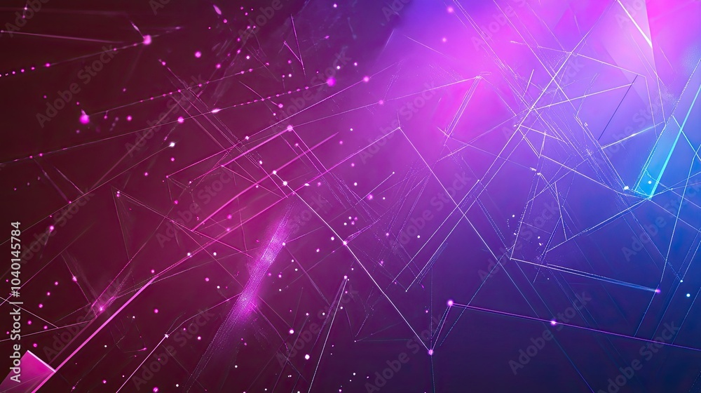 Aufkleber intersecting digital lines and geometric shapes for a modern tech process interface background