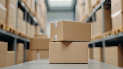 Efficient Small Business Inventory Management - Teamwork in a Warehouse Carrying Boxes for Streamlined Logistics and Organization