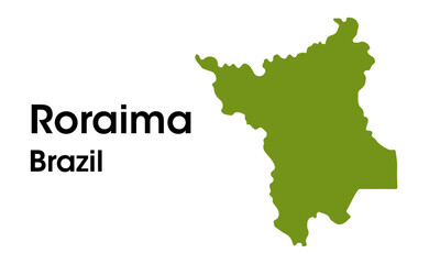 Obraz premium roraima brazil map