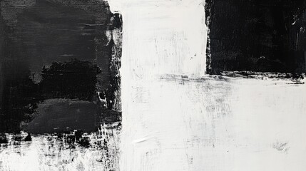 Bold black-and-white minimalist abstract, featuring dramatic shadows and clean lines with textured surfaces