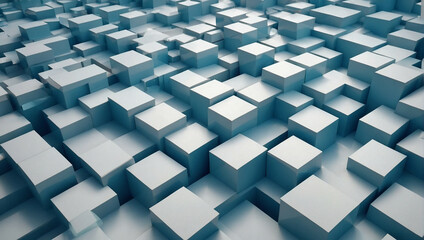 An abstract background with a pattern of blue cubes