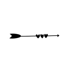 valentine heart arrow icon