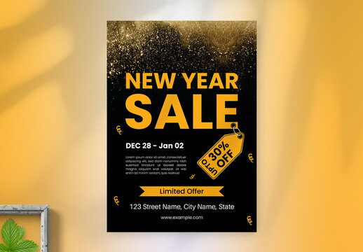 New Year Sales Flyer