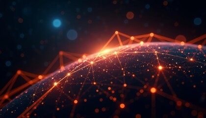  Connected World  Global Network Illustration