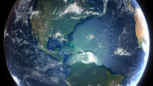 Zoom to Cities from Space United States Tampa