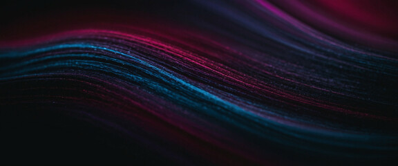 Waves of color flow in stunning black, blue, violet, maroon, red, and magenta hues