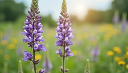 Obraz premium Natures vibrant palette in a field of wildflowers