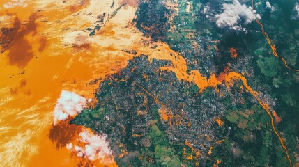 Scientists from Africa and Asia using satellite imagery to analyze the impact of floods in vulnerable regions and predict future risks