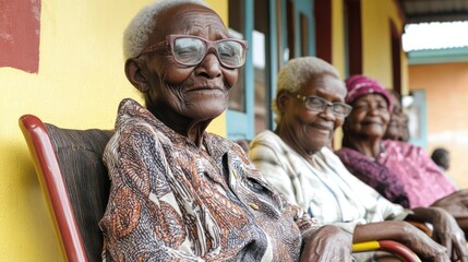 Rural communities in Kenya, South Africa, and India providing care for their aging populations through community support systems