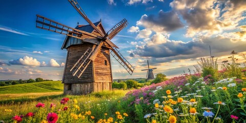 Old Windmill in the Summer Countryside - Urban Exploration Photography