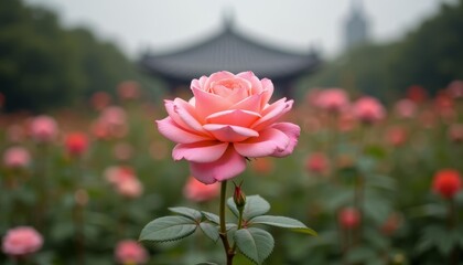  Blooming beauty in a sea of pink