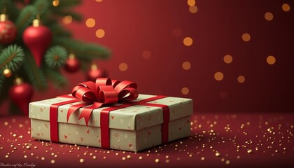 Obraz premium Unwrap joy with a festive gift