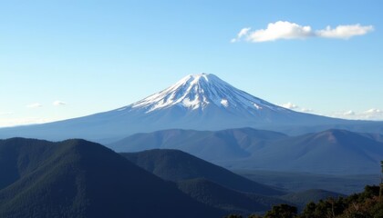  Majestic Mountain Peak Amidst the Clouds