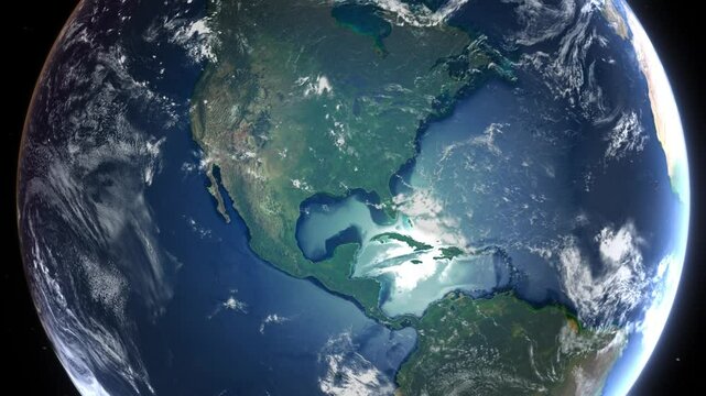 Zoom to Cities from Space United States Austin