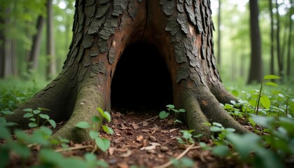 Obraz premium Natures hidden sanctuary in the heart of the woods