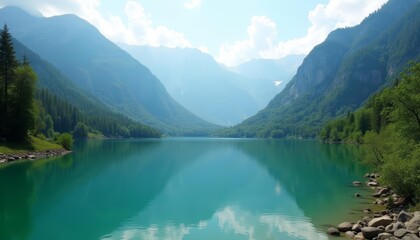  Tranquil mountain lake perfect for a serene escape