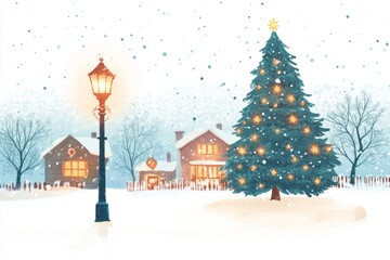 Obraz premium Winter Wonderland in Canadian Mountains