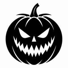 Carved-pumpkin-silhouette-vector-art-illustration