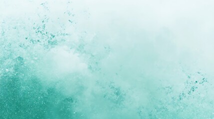 Obraz premium Light mint green grainy gradient background featuring noise texture for banner design