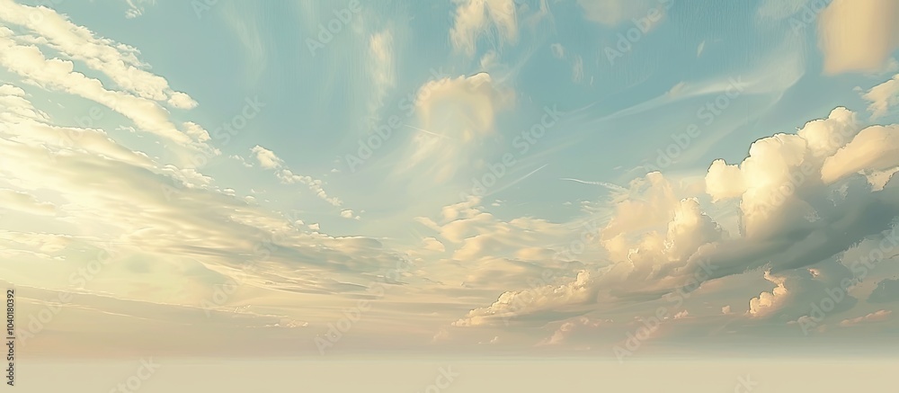 Poster a serene afternoon sky with ample copy space image