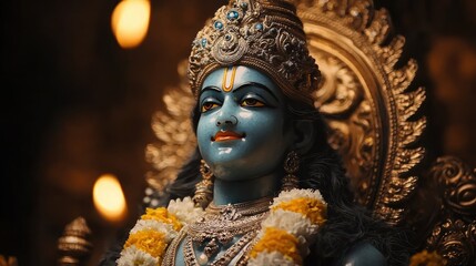 vishnu, god, hindu, protector, preserver, universe, divine, deity, blue, celestial, peace, power, cosmic, balance, protection, lotus, spiritual, infinity, eternal, creation, wisdom, sacred