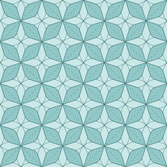 Abstract line shape flowers geometric motif basic pattern continuous background. Oriental style damask floral tile modern lux fabric design textile swatch ladies dress, embroidery all over print block