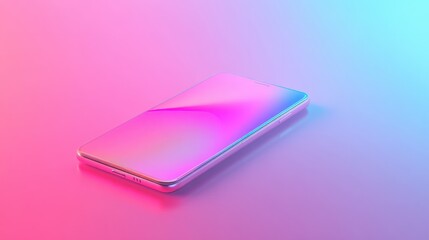 Product design UI enhanced by contemporary gradient blur background with ample copy space image