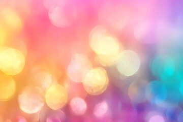 Obraz premium Blurred rainbow gradient background with copy space,