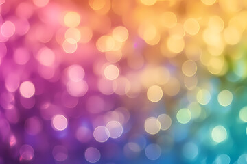 Obraz premium Blurred rainbow gradient background with copy space,