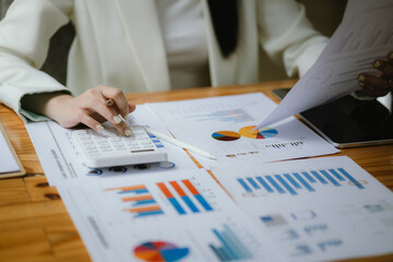 Accountants who study numbers, business audits, finance managers who prepare balance sheets, desk...