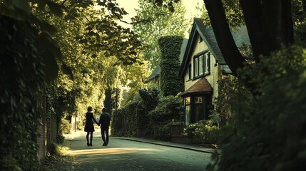 A married couple considering a house they could buy,