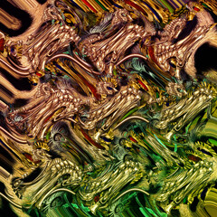 colorful wavy digital leopard design background collage print design work