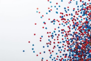 Celebrate the spirit of freedom with festive star-shaped confetti in red, white, and blue perfect for American holidays and gatherings