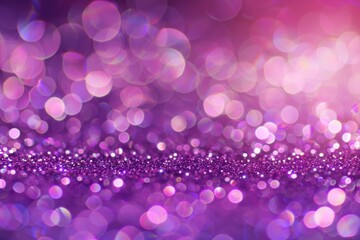 Sparkling purple glitter lights create a mesmerizing defocused backdrop perfect for celebrations or artistic projects at any time