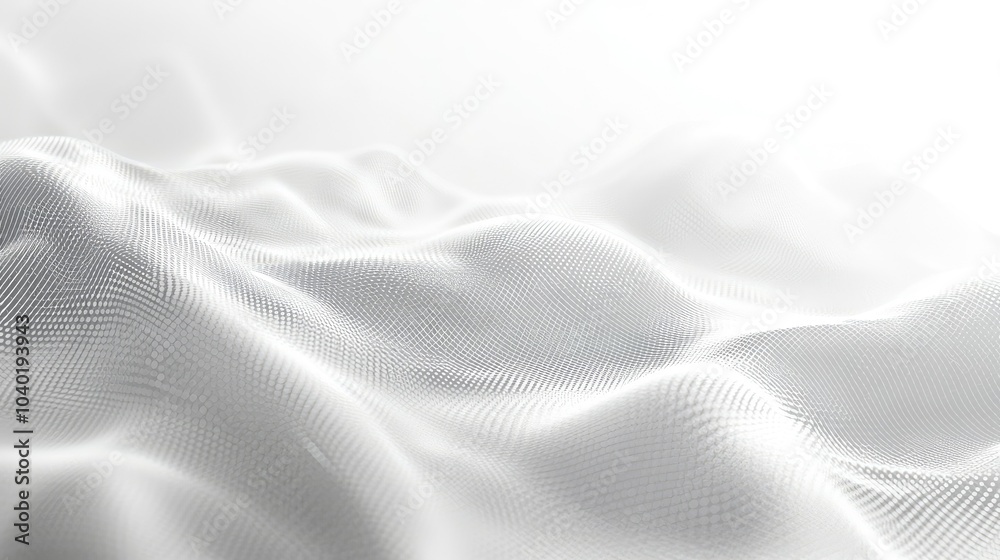 Fototapete minimalist ai technology background with a flowing digital pattern and clean copy space for text