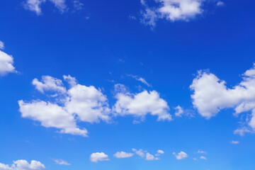 Sunny weather blue sky white cloud background