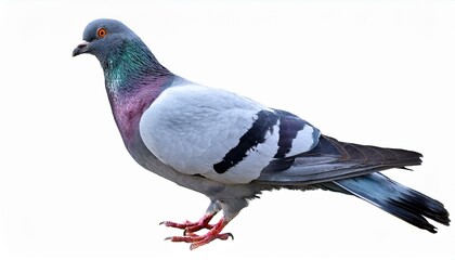 鳩（pigeon on white background）
