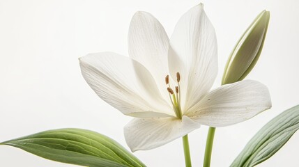 Fototapeta premium Delicate white flower close-up