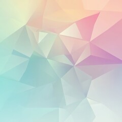Fototapeta premium A smooth gradient backdrop showcases polygonal shapes in soft colors, providing an ideal canvas for various creative projects. Generative AI