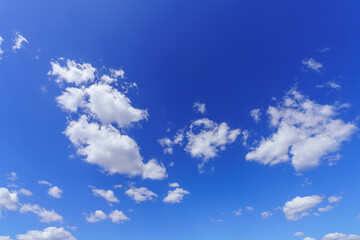 Sunny weather blue sky white cloud background