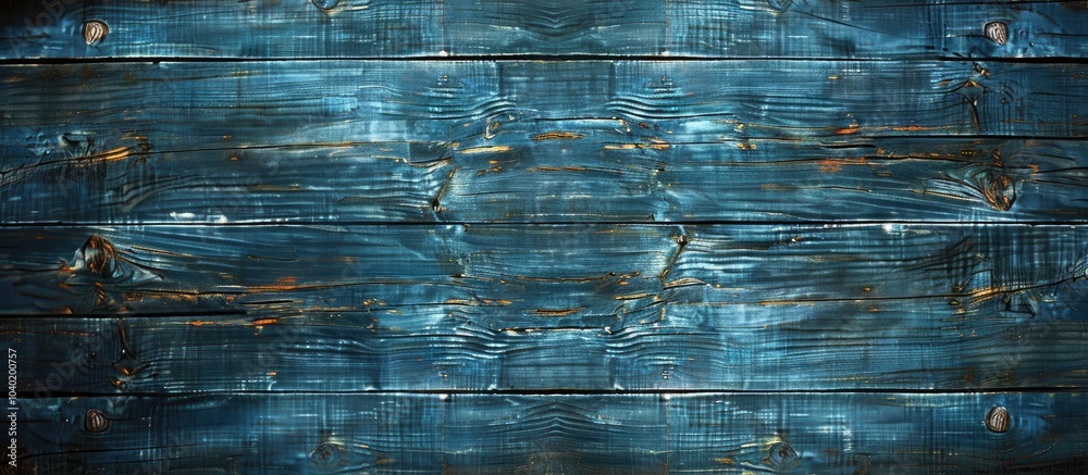 Poster a wood texture background in a bluish hue displays an aged natural pattern ideal for adding text or 