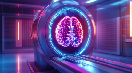 Advanced Medical Scanner in Futuristic Environment
