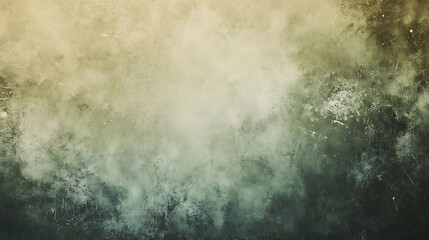 Obraz premium Muted olive green gradient background with grainy noise effect for poster design
