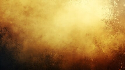 Obraz premium Warm mustard yellow grainy gradient backdrop with noise texture suitable for banners