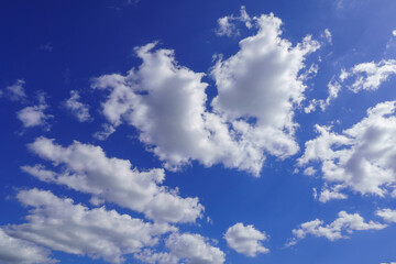 Fototapeta premium Sunny weather blue sky white cloud background
