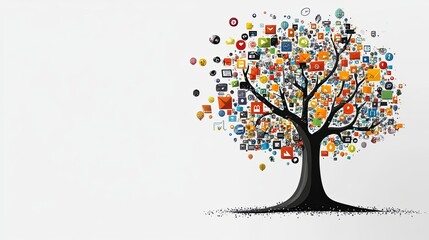 Elegant tree of digital connections