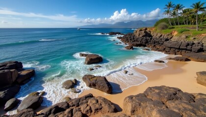 Untouched Paradise  A serene beach cove with crystal clear waters