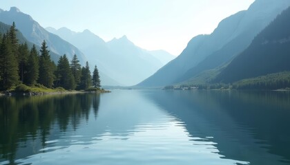  Tranquil mountain lake perfect for serene escapes