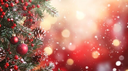 Creative Christmas background. Christmas and New Year holidays, banner, postcard, invitation, celebration